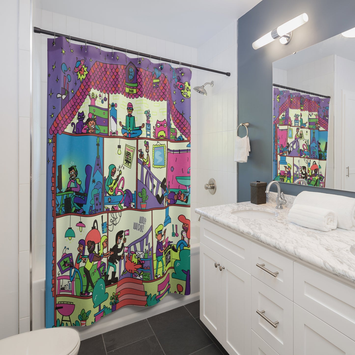SLOTTET STORIES - Shower Curtain
