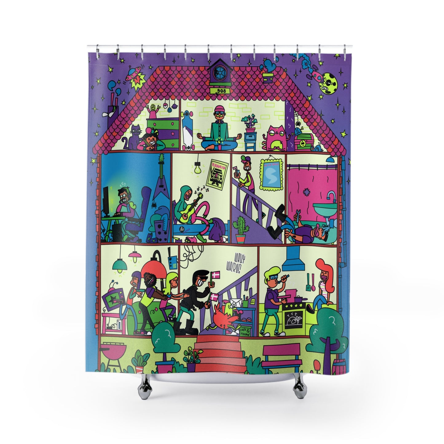 SLOTTET STORIES - Shower Curtain