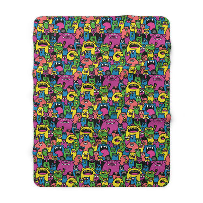 Bear Affair - Krispy - Sherpa Fleece Blanket