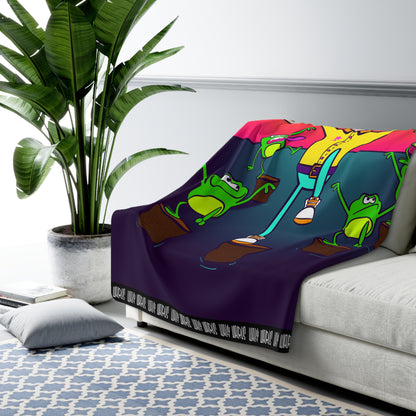 Frog Squad - Sherpa Fleece Blanket